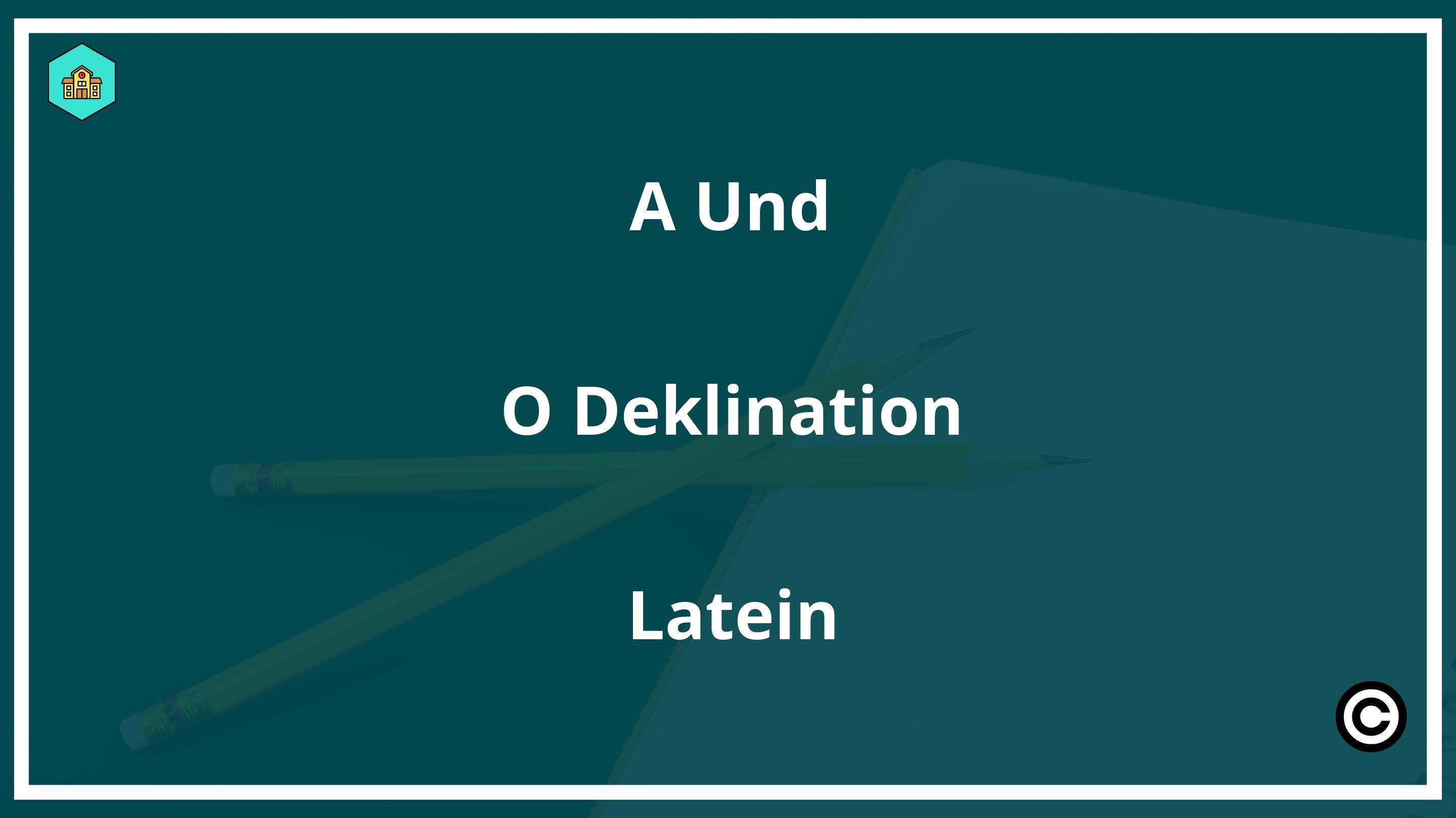 A Und O Deklination Latein PDF
