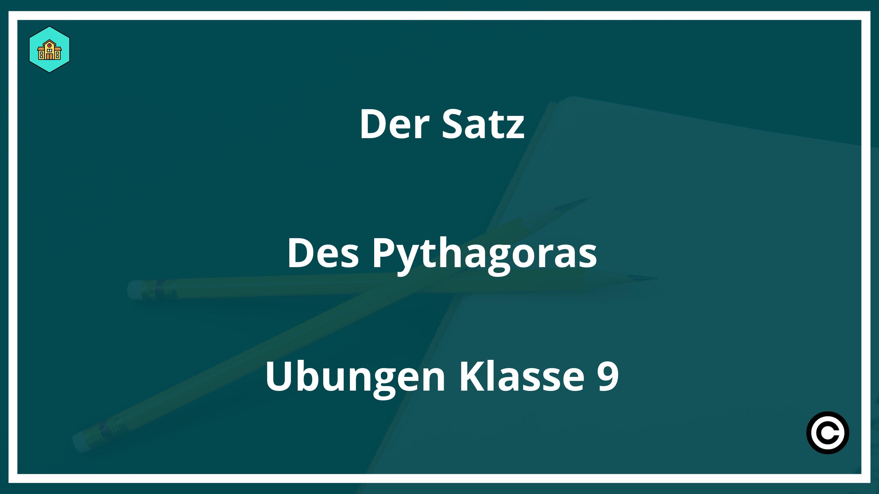 Der Satz Des Pythagoras Übungen Klasse 9 PDF