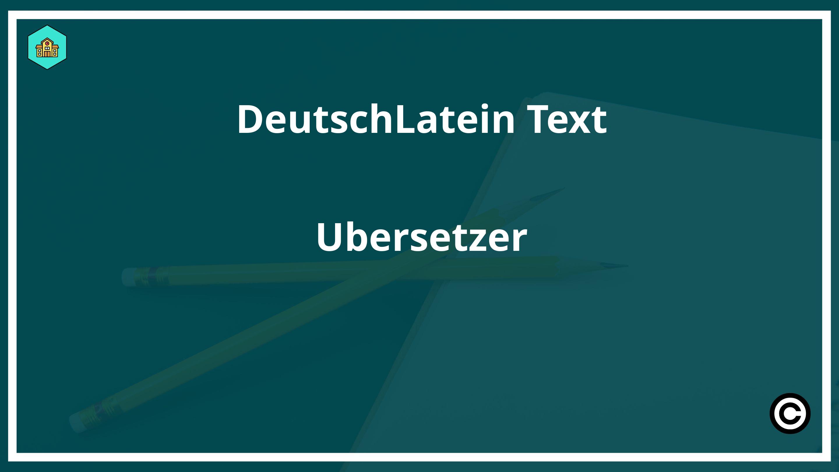 Deutsch-Latein Text Übersetzer PDF