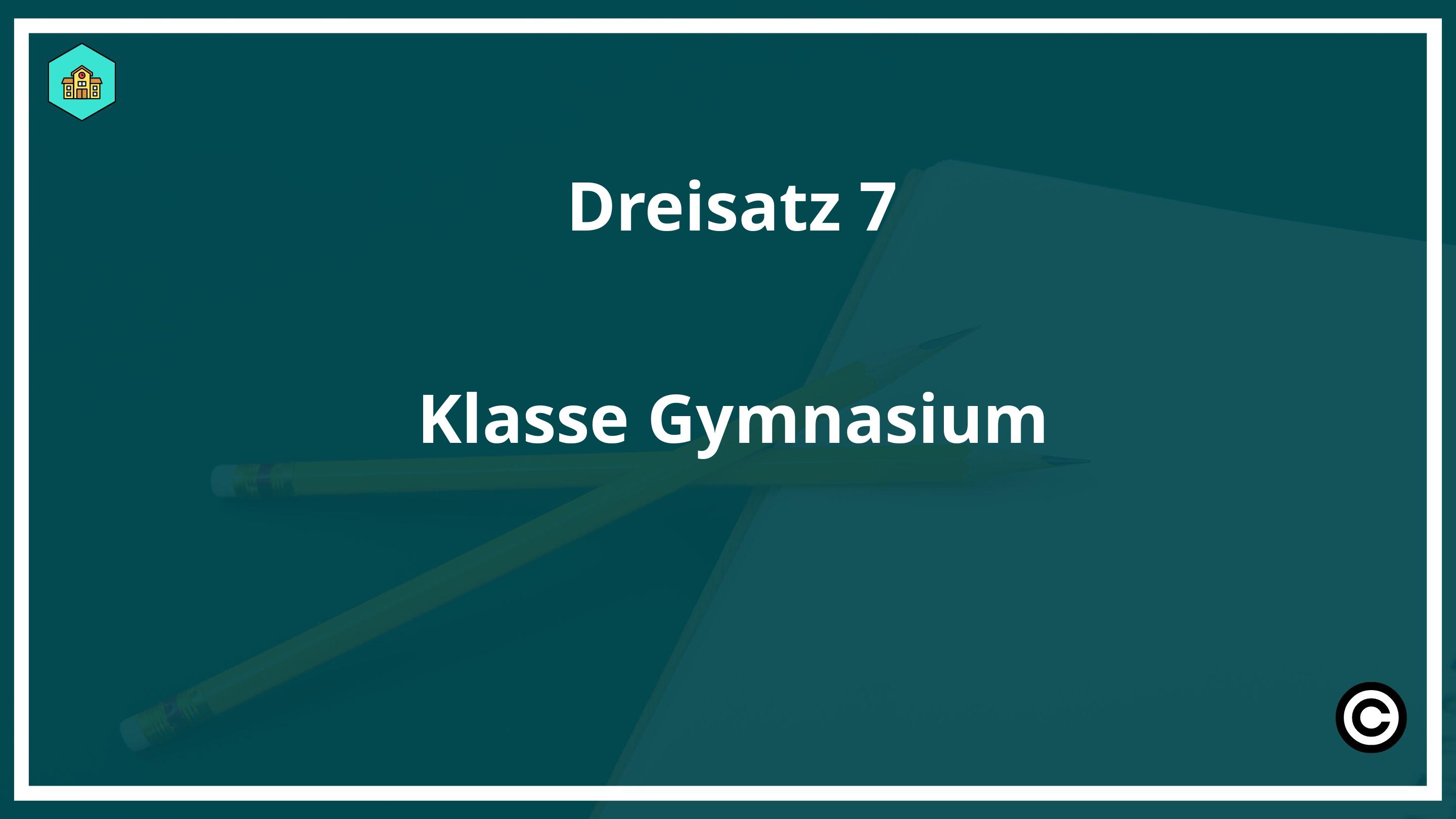 Dreisatz 7. Klasse Gymnasium PDF