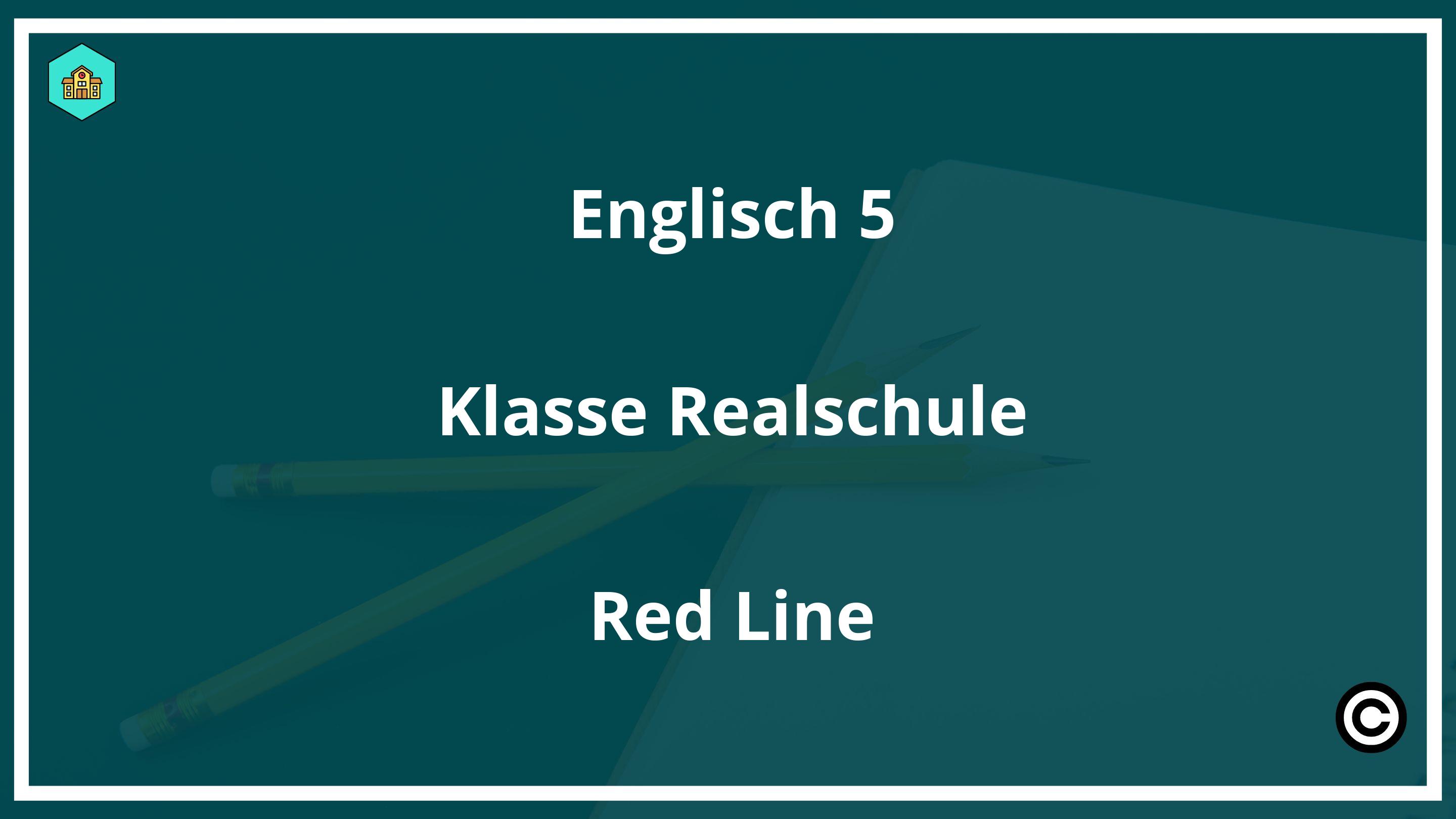 Englisch 5. Klasse Realschule Red Line PDF